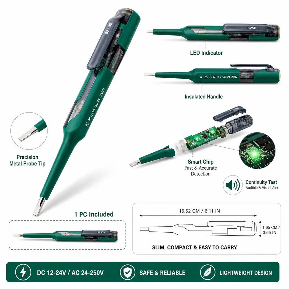 LED Voltage Tester Pen – Live Wire & Continuity Detector Voltage Tester Pen Richie's