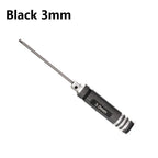 TOTNEND RC Hex Screwdriver Set 1.5–3mm Titanium Coated 4pc Precision Hex Screwdriver Richie's Black 3mm 1pcs