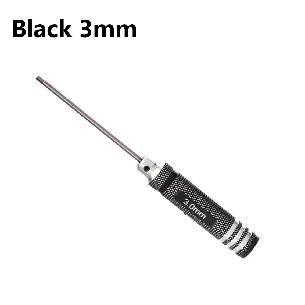 TOTNEND RC Hex Screwdriver Set 1.5–3mm Titanium Coated 4pc Precision Hex Screwdriver Richie's Black 3mm 1pcs