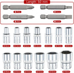 130-Pc Mini Ratchet Set 1/4" Drive 72-Tooth S2 Steel Bits Ratchet Socket Set Richie's