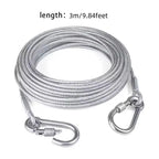 Stainless Steel Wire Rope Clothesline with Metal Buckle | Indoor & Outdoor Wire Rope Clothesline Richie's A1-3m