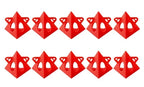 10pc Pyramid Painting Bracket Set – Spray & Stain Tripod Cones Painting Bracket Set Richie's 10 Pcs-Red