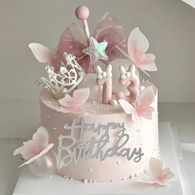 Mini Pearl Crown Cake Topper – Gold, Silver & Rose Gold Metal Cake Topper Richie's