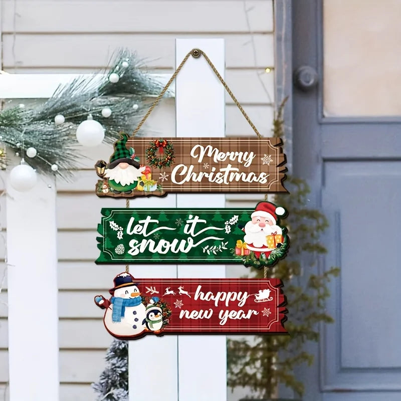 2D Flat Christmas Ornament Set – Santa, Snowman & Reindeer Christmas Ornament Set Richie's