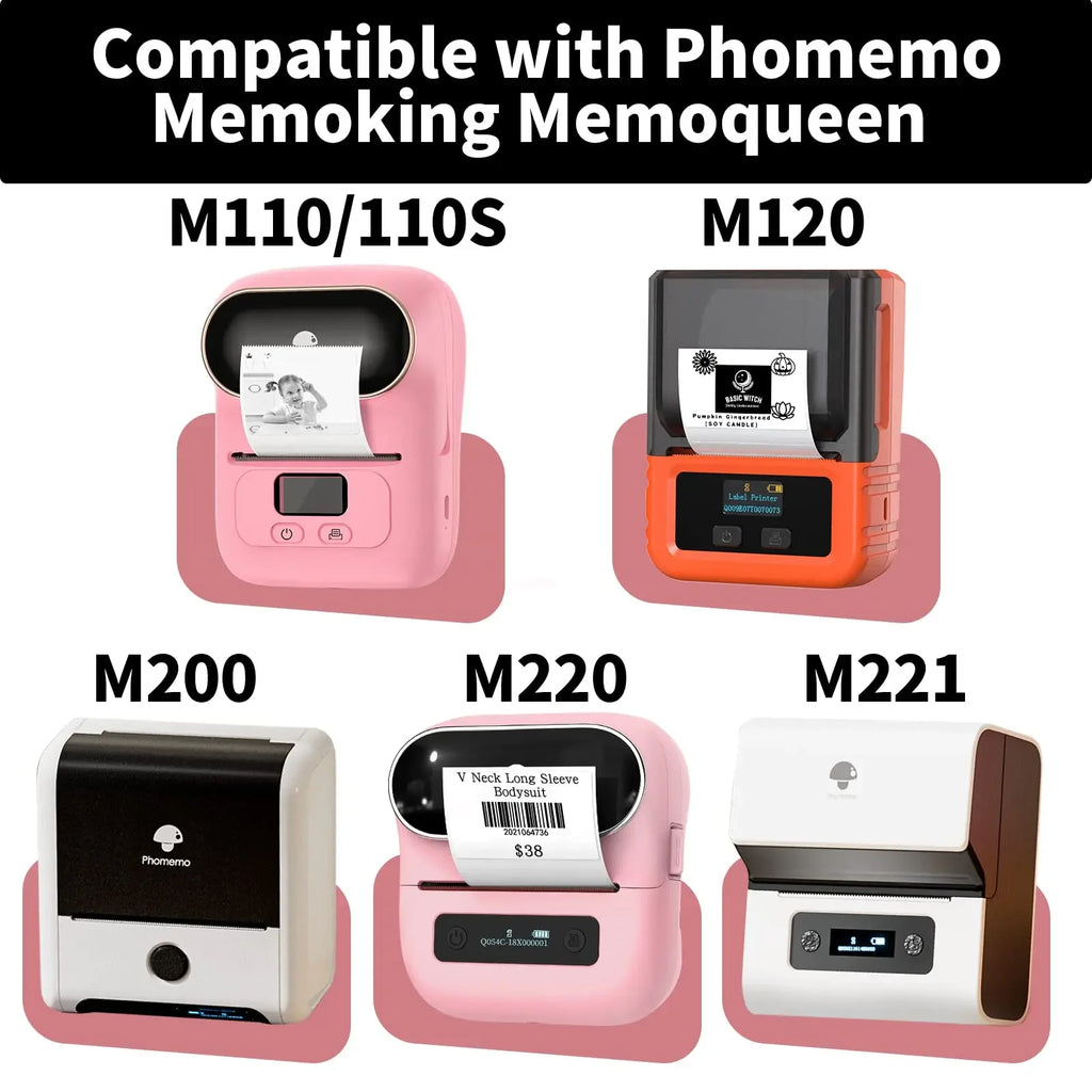Thermal Label Paper for Phomemo M110 M200 M220 – Bekia Stickers Thermal Label Paper Richie's