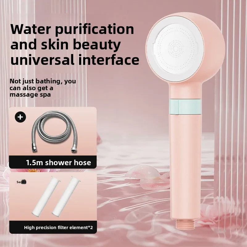 Pressurized Handheld Shower Head with Purification Filter Handheld Shower Head Richie's Powder Set 2