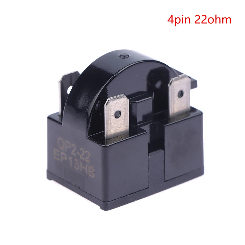 PTC Starter Relay 1/2/3/4 Pin Refrigerator Compressor Protector Compressor Starter Relay Richie's 4pin 22ohm
