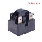 PTC Starter Relay 1/2/3/4 Pin Refrigerator Compressor Protector Compressor Starter Relay Richie's 4pin 22ohm