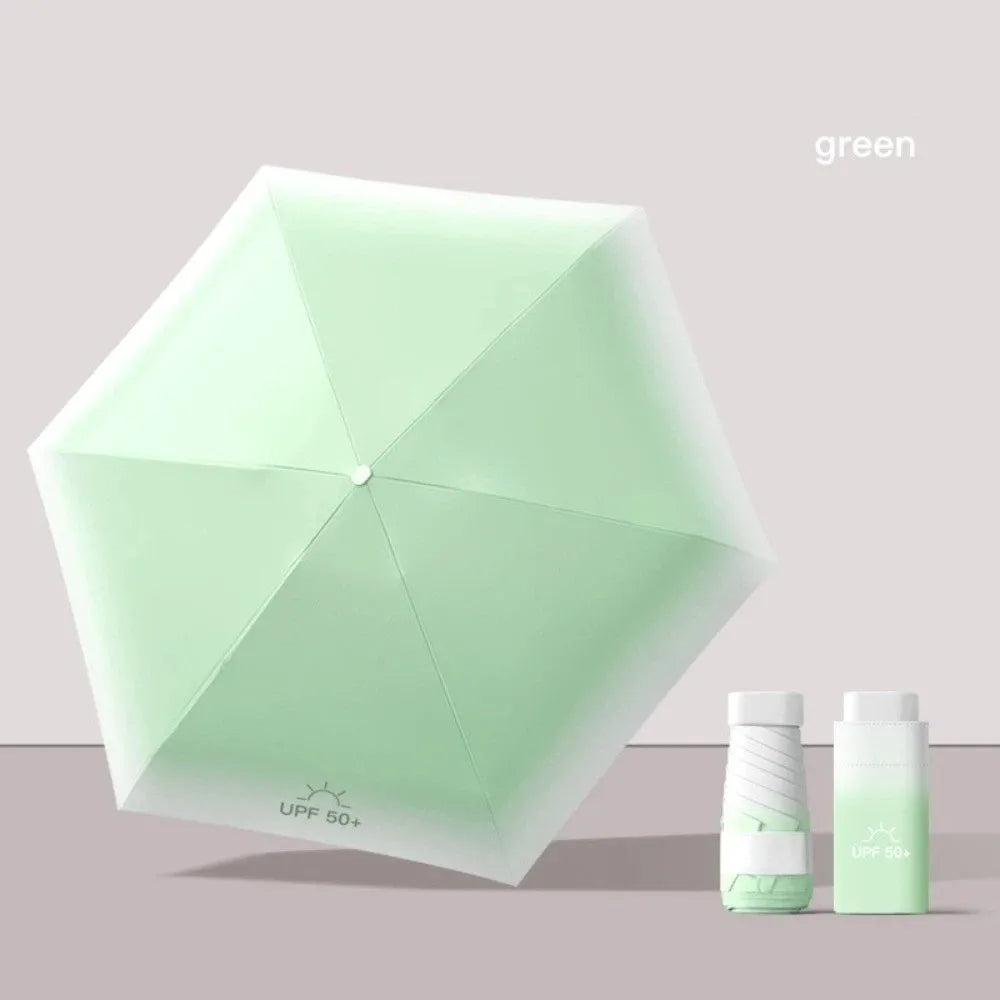 Portable UV Pocket Umbrella – Mini Folding Sun & Rain Parasol Folding Pocket Umbrella Richie's 2 8K Iron