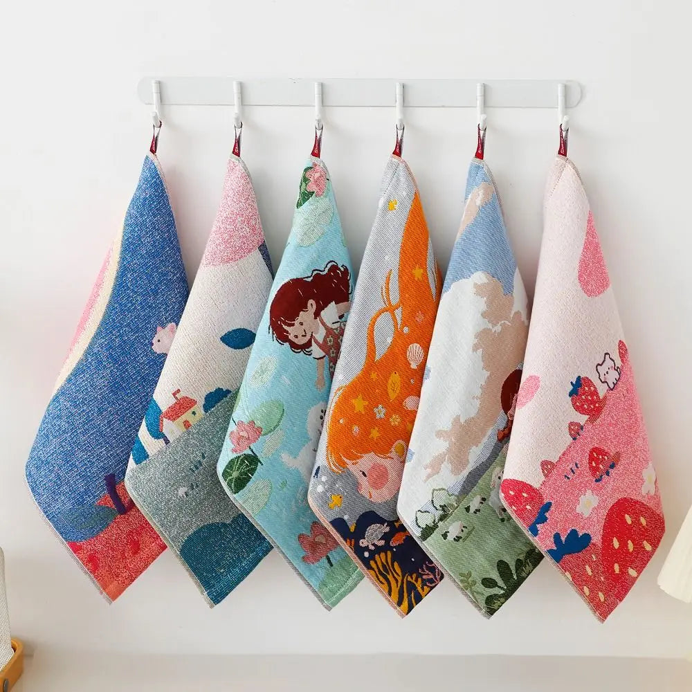 Large 4-Layer Cotton Gauze Hand Towel 34x40cm – Quick Dry Cotton Hand Towel Richie's