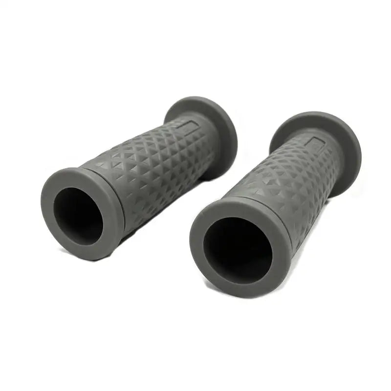 Vintage 22mm Motorcycle Handlebar Grips – Retro Rubber Pair Motorcycle Handlebar Grips Richie's Grey