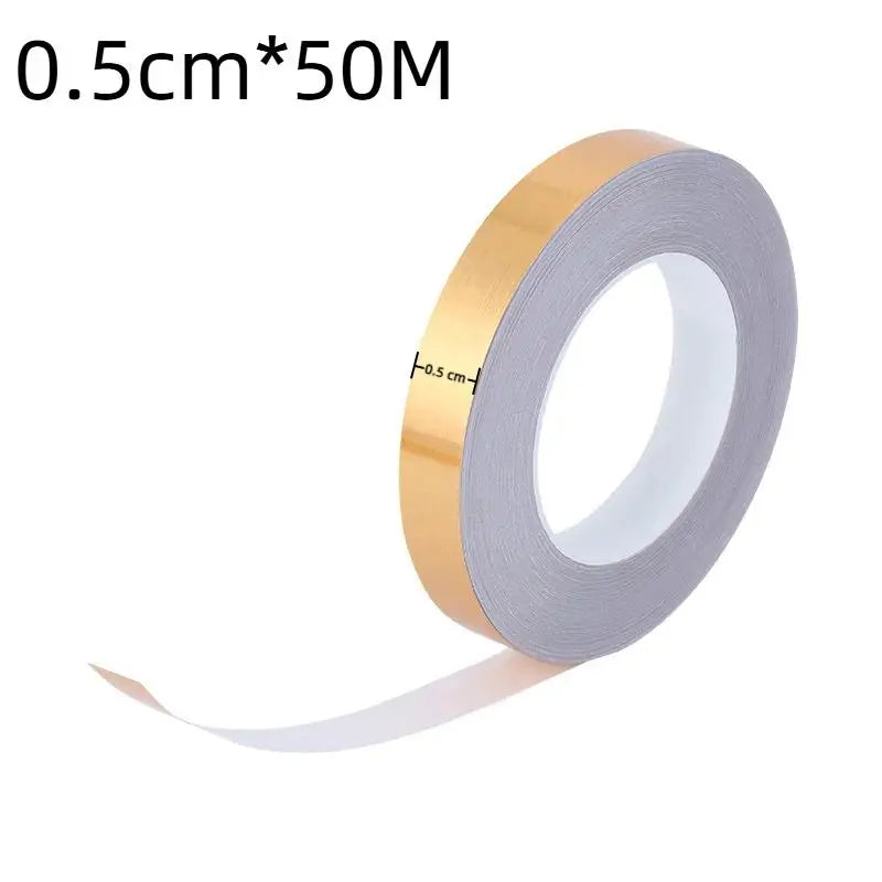 Gold Self-Adhesive Waterproof Sealing Strip – PET Tile Tape Decorative Sealing Tape Richie's 5MM