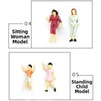 Scale Model People Figures 1:25–1:300 Mixed Poses 10/50pcs Model Miniature Figures Richie's
