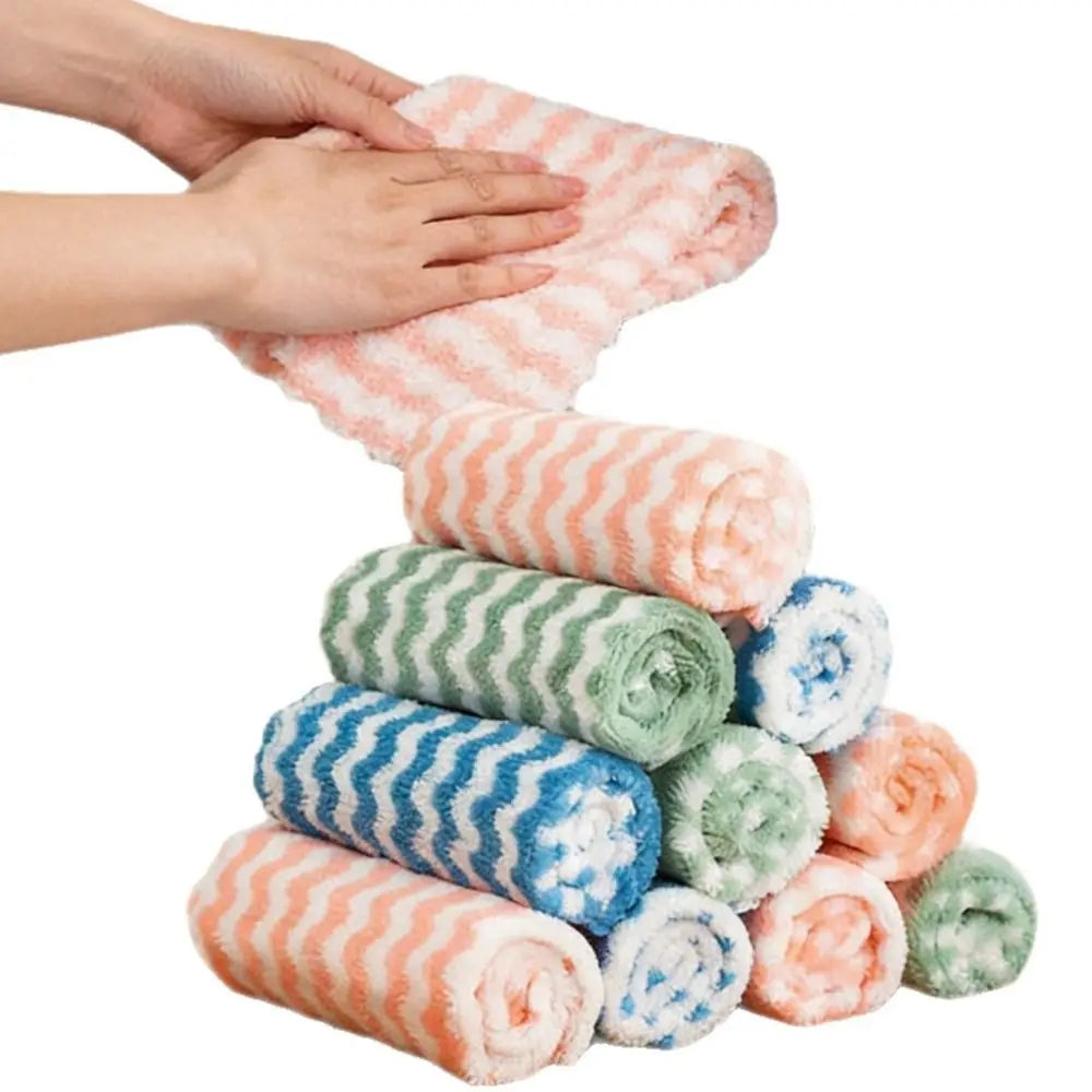 Coral Velvet Microfiber Cleaning Cloths – Reusable 5/10/20 Pack Microfiber Cleaning Cloth Richie's