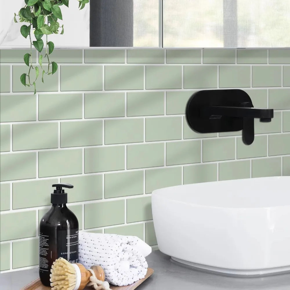3D Brick Peel & Stick Wall Stickers – PVC Subway Tile Decals Wall Tile Stickers Richie's