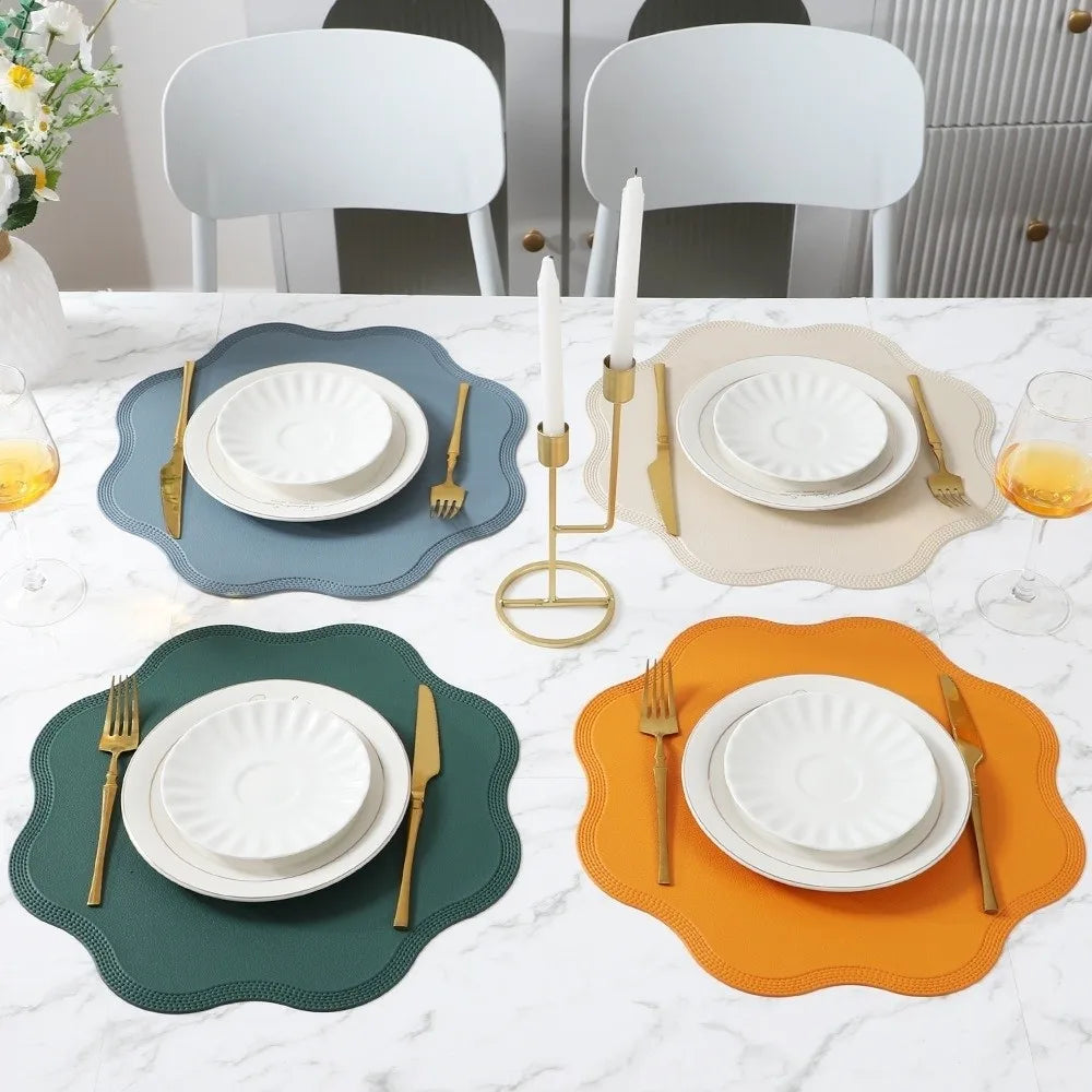 Flower Shaped PVC Placemat – Heat-Resistant & Waterproof Table Placemat Richie's