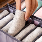 Foldable 11-Compartment Fabric Underwear & Sock Organizer Box Drawer Storage Organizer Richie's