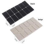 12-Pack Rectangle Felt Chair & Table Leg Pads – Floor Protectors Furniture Leg Pads Richie's