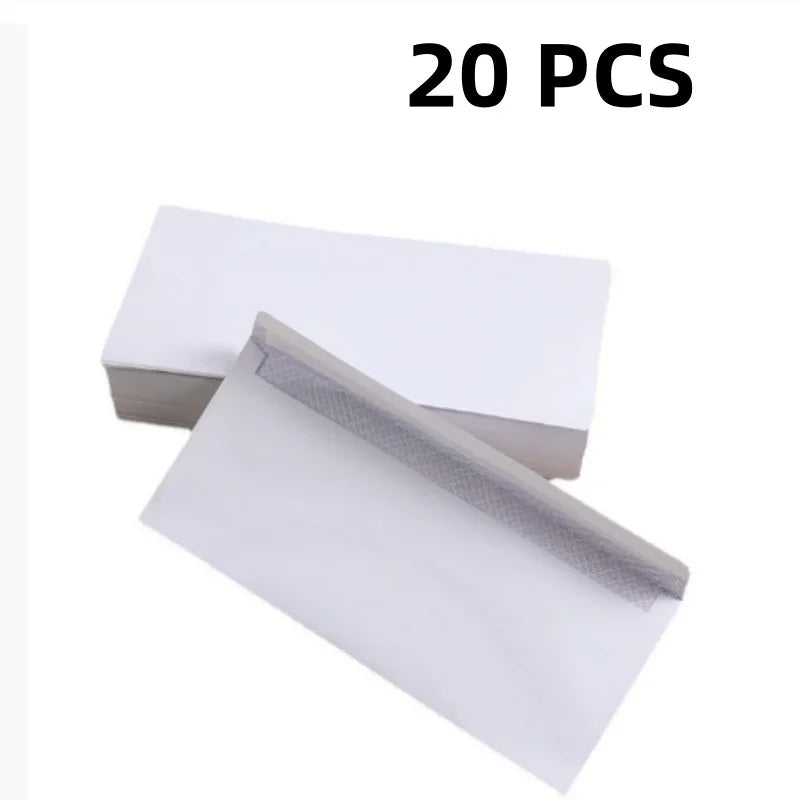 White #10 Self-Sealing Business Envelopes – 10 to 100 Pack Business Envelopes Richie's 20PCS