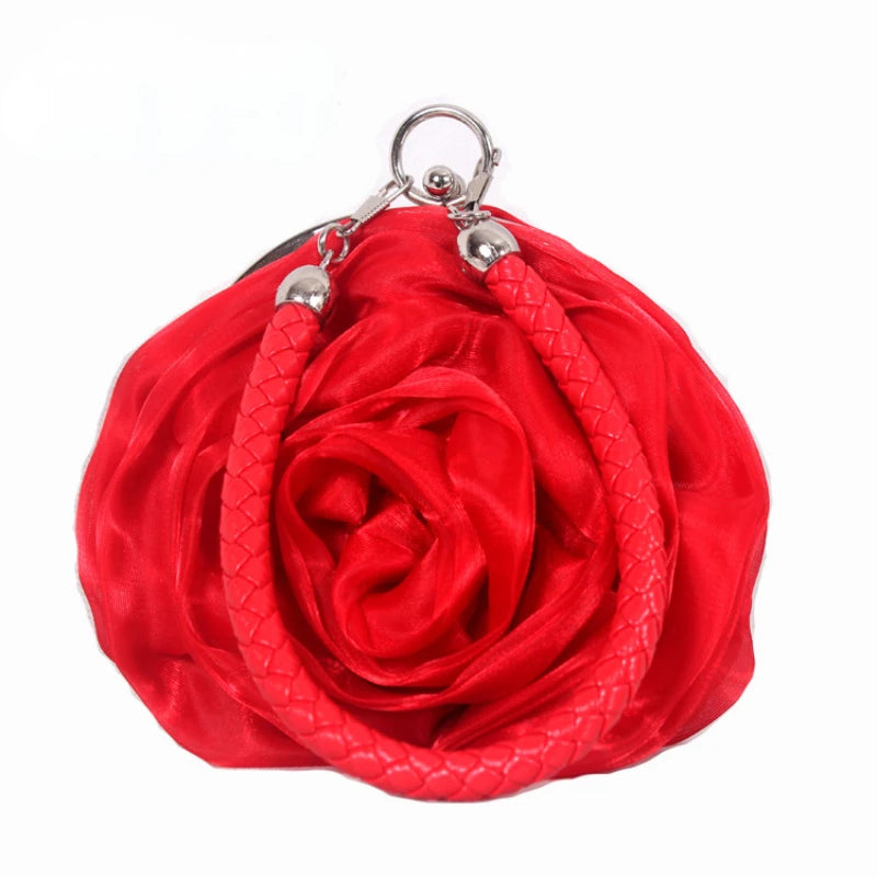 Vintage Floral Rose Evening Clutch Bag | Bridal Wedding Purse Evening Clutch Bag Richie's