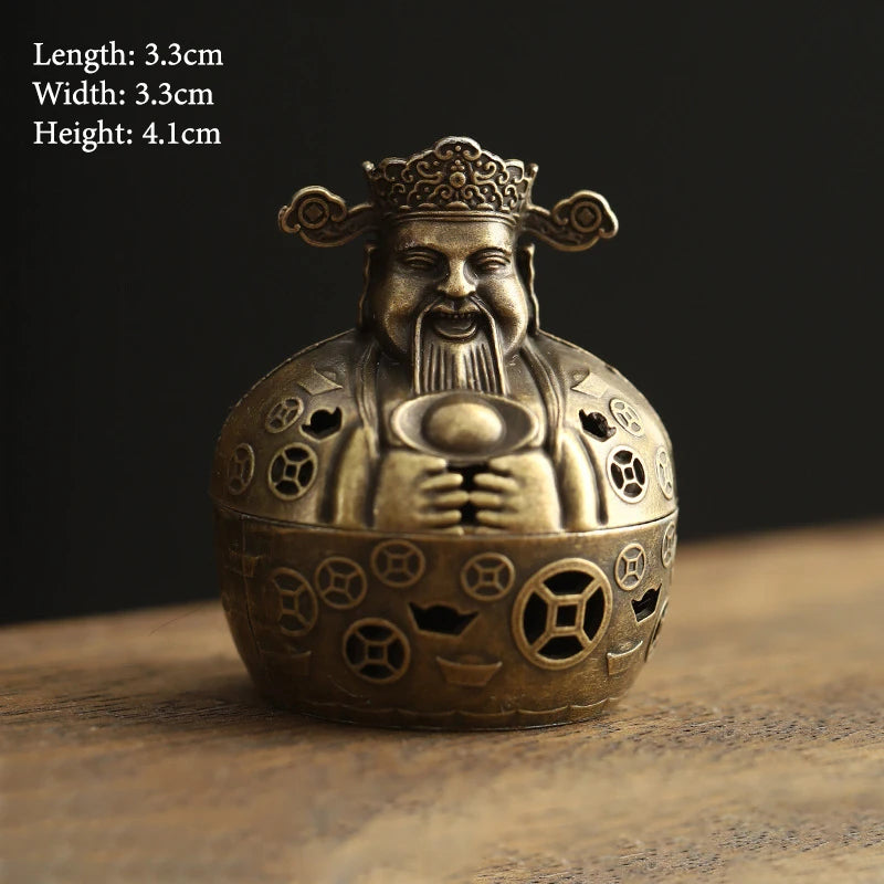 Vintage Alloy Incense Burner Stick Holder – Mini Hollow Censer Incense Burner Richie's A21