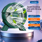 Mini USB Desktop Fan – Quiet Portable Cooling for Office & Dorm USB Desktop Fan Richie's Green