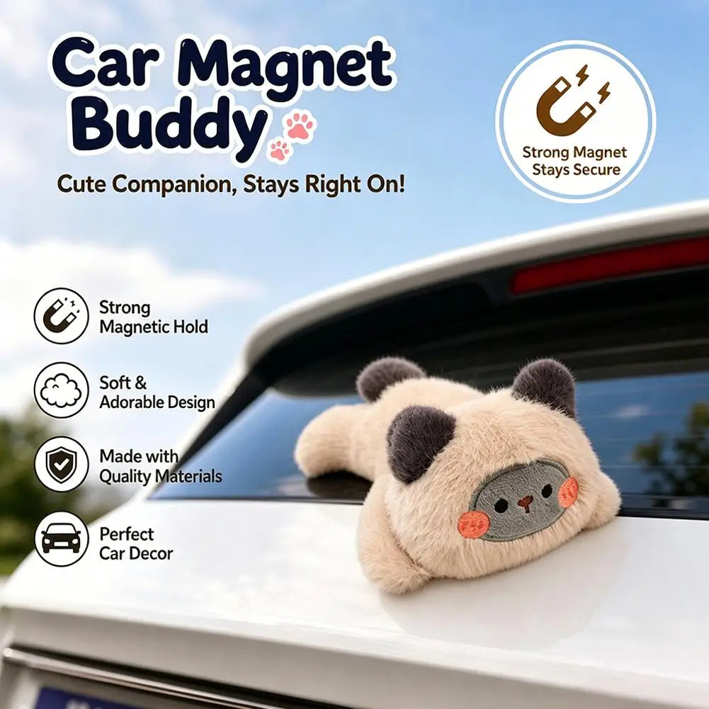 Magnetic Kawaii Plush Doll Car Decor – 14cm Animal Ornament Magnetic Plush Ornament Richie's