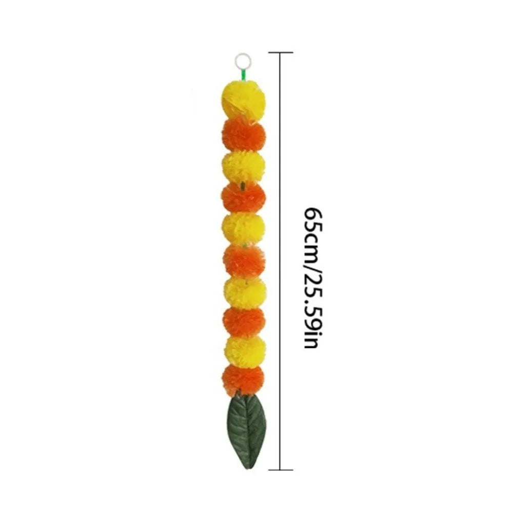 Artificial Marigold Garland – Diwali, Wedding & Festival Decor Artificial Flower Garland Richie's 01-65CM