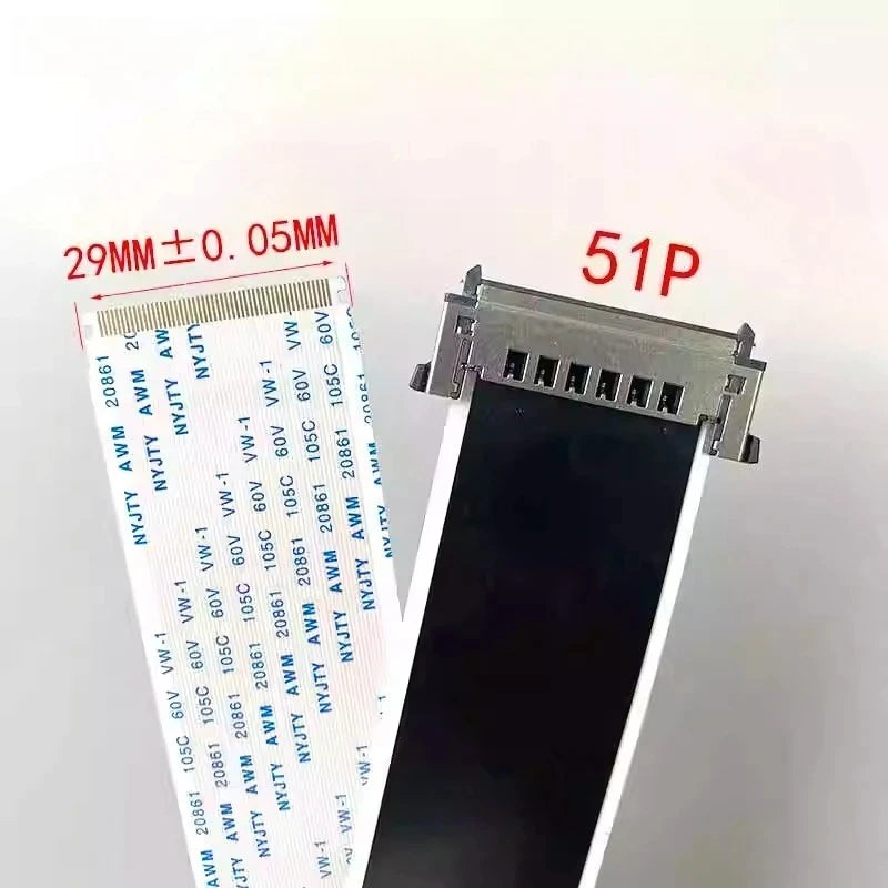 4K LVDS TV Ribbon Cable 51-Pin 41-Pin AWM 20861 – TCL Hisense LVDS Ribbon Cable Richie's 51P-29MM 300MM