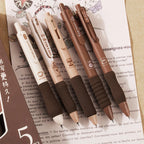 Black Telescopic Gel Pen Set – Soft Grip, 0.5mm | 5 Pcs Gel Pen Set Richie's