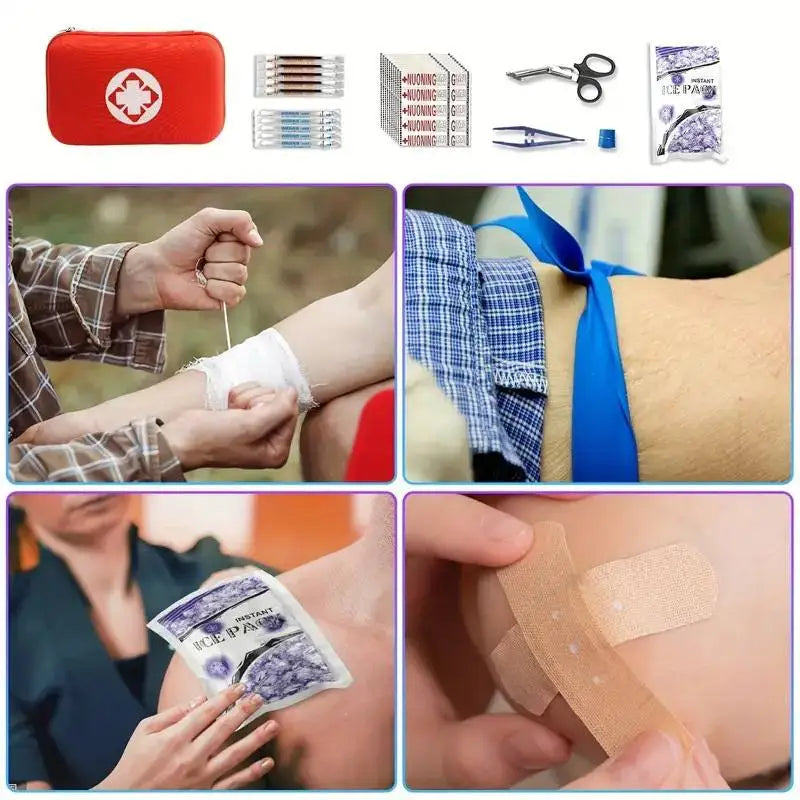 Compact First Aid Kit EVA Hard Case | Hiking, Biking & Travel First Aid Kit Richie's