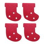 Christmas Cutlery Holder Bags | Festive Non-Woven Fabric 4 Pcs