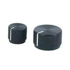 Aluminum Potentiometer Knob 20mm 30mm – Black & Silver Potentiometer Knob Richie's