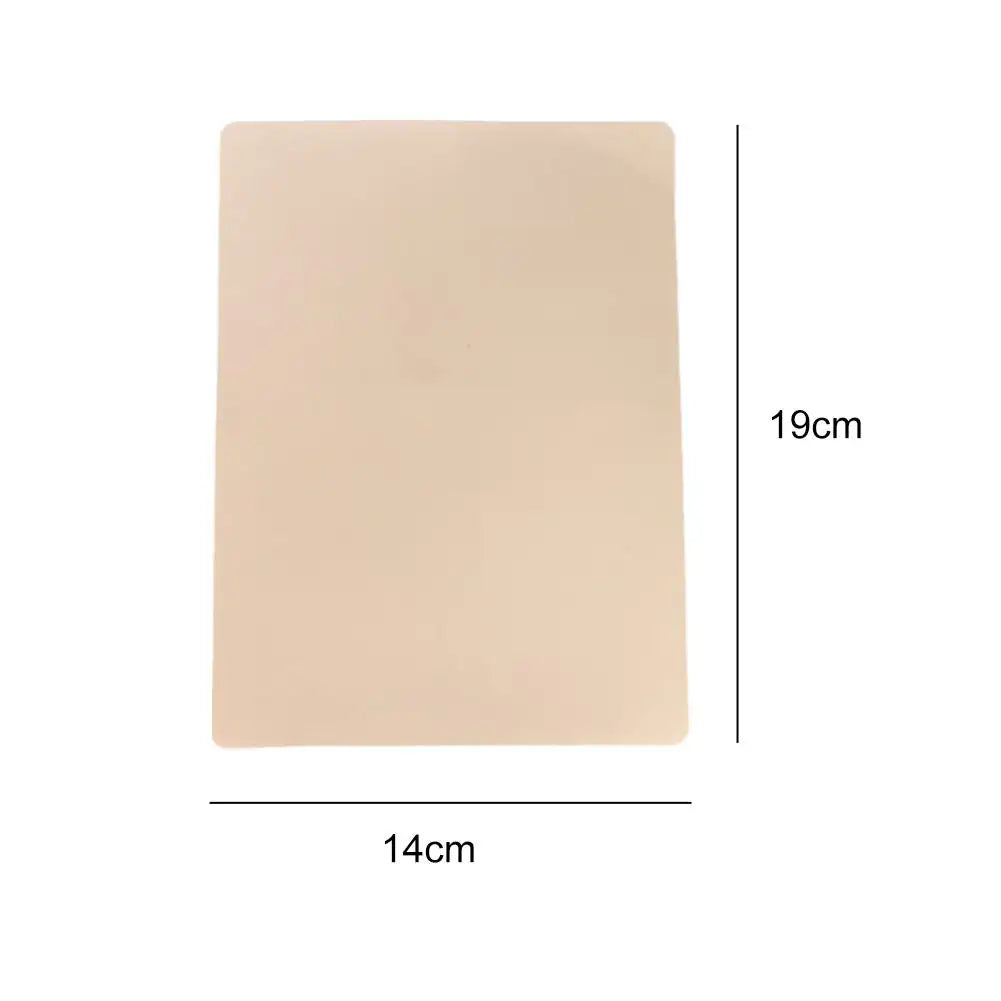 Silicone Tattoo Practice Skin Double-Sided Fake Skin 14×19cm Tattoo Practice Skin Richie's