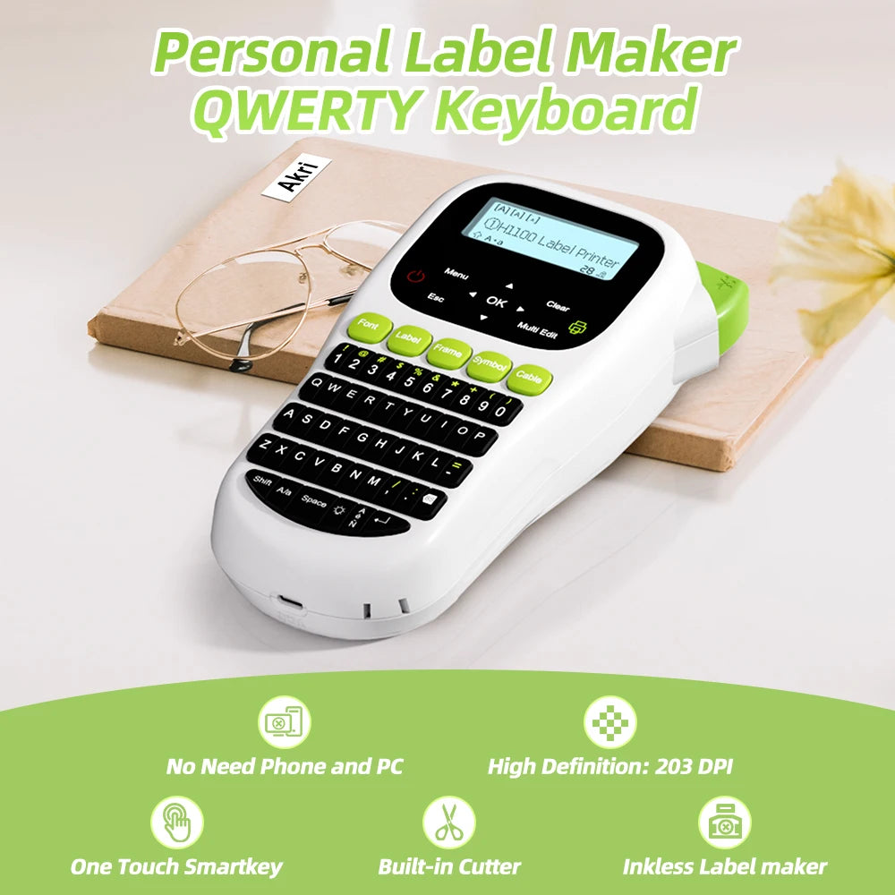 MarkDomain H1100 Handheld Label Maker | Backlit Inkless Printer Handheld Label Maker Richie's