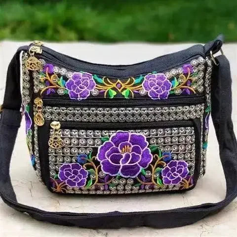 Yunnan Ethnic Embroidered Crossbody Shoulder Bag for Women Embroidered Crossbody Bag Richie's style12