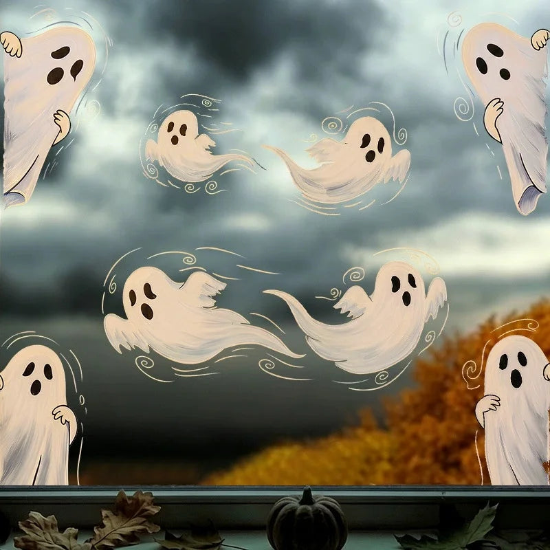 Halloween Ghost Window Sticker – Static Cling Decoration Window Sticker Richie's
