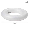 White Polystyrene Foam Ring DIY Wreath – Christmas & Wedding Craft Foam Ring Richie's 12cm