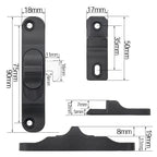 Push-Pull Window Hook Lock – Anti-Theft Sliding Door Plug Window Door Lock Richie's 1pcs