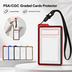 35PT Graded Card Case Lanyard Aluminum Frame UV Double-Glass Graded Card Case Richie's