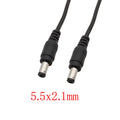 DC 12V 5.5x2.1mm Male to Male Power Connector Cable DC Power Connector Richie's 150CM