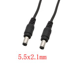 DC 12V 5.5x2.1mm Male to Male Power Connector Cable DC Power Connector Richie's 150CM