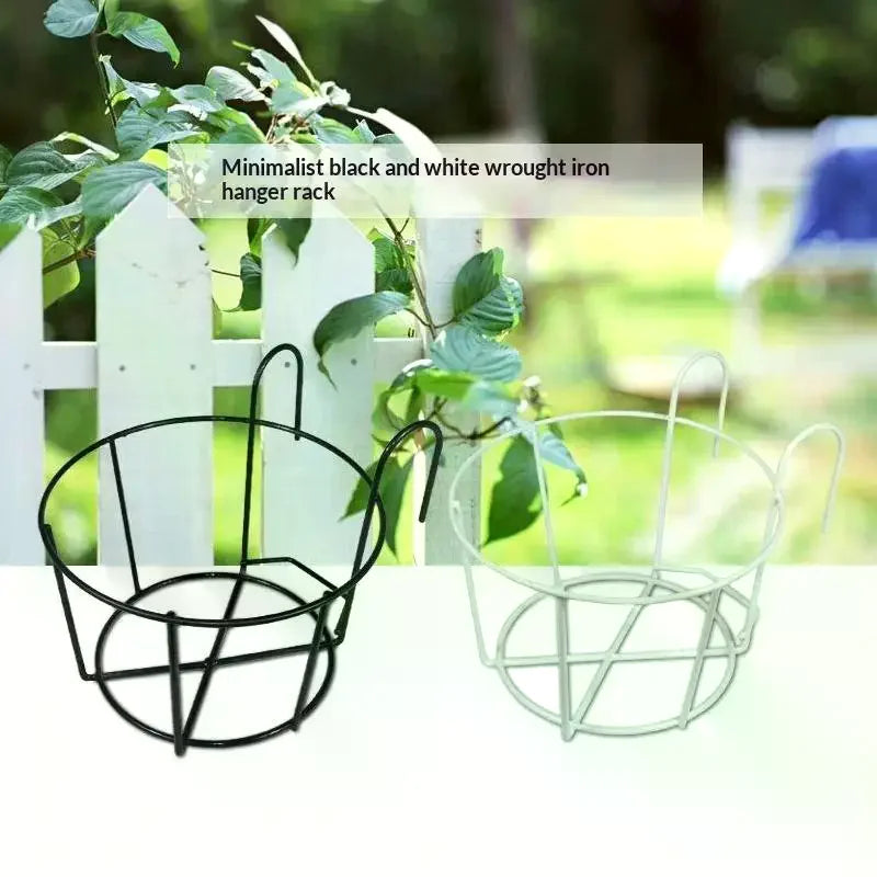 Adjustable Iron Hanging Plant Rack – Balcony Railing Pot Holder Hanging Plant Rack Richie's