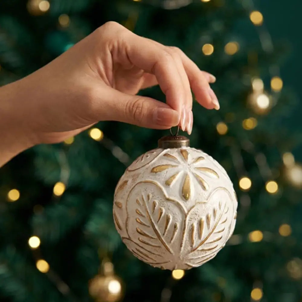 12 Antique-Style Christmas Ball Ornaments – Classic 8cm Baubles Christmas Tree Ornaments Richie's
