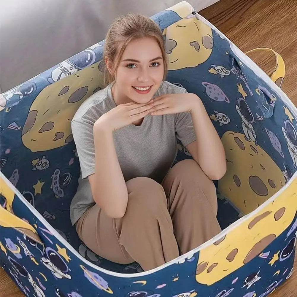 Large Foldable Clothing Storage Bag | Quilt & Blanket Organizer Clothing Storage Bag Richie's