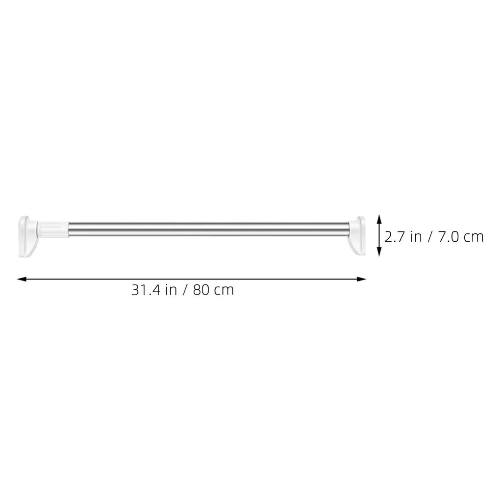 Adjustable Telescopic Stainless Steel Closet Rod & Wardrobe Bar Telescopic Closet Rod Richie's