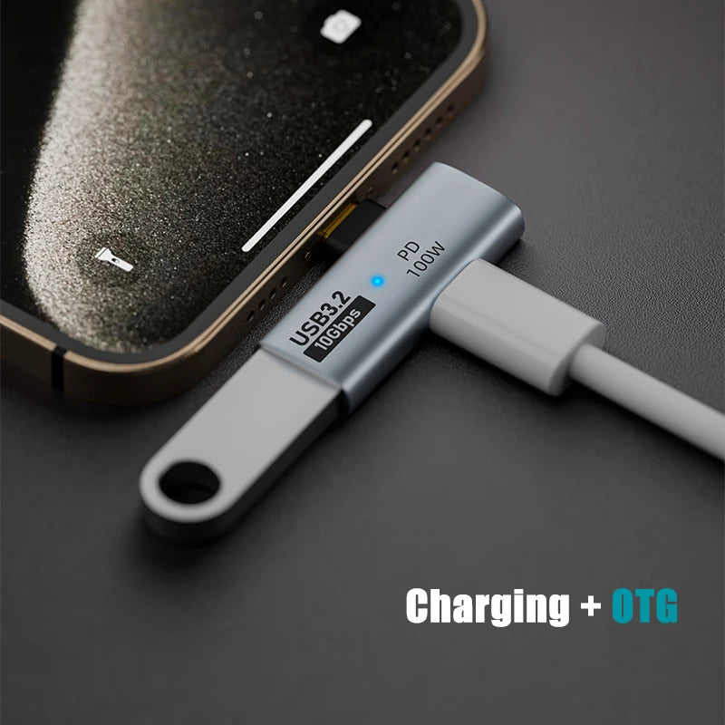 USB-C OTG Hub 10Gbps 100W PD 1-in-2 Adapter for MacBook USB-C Hub Adapter Richie's