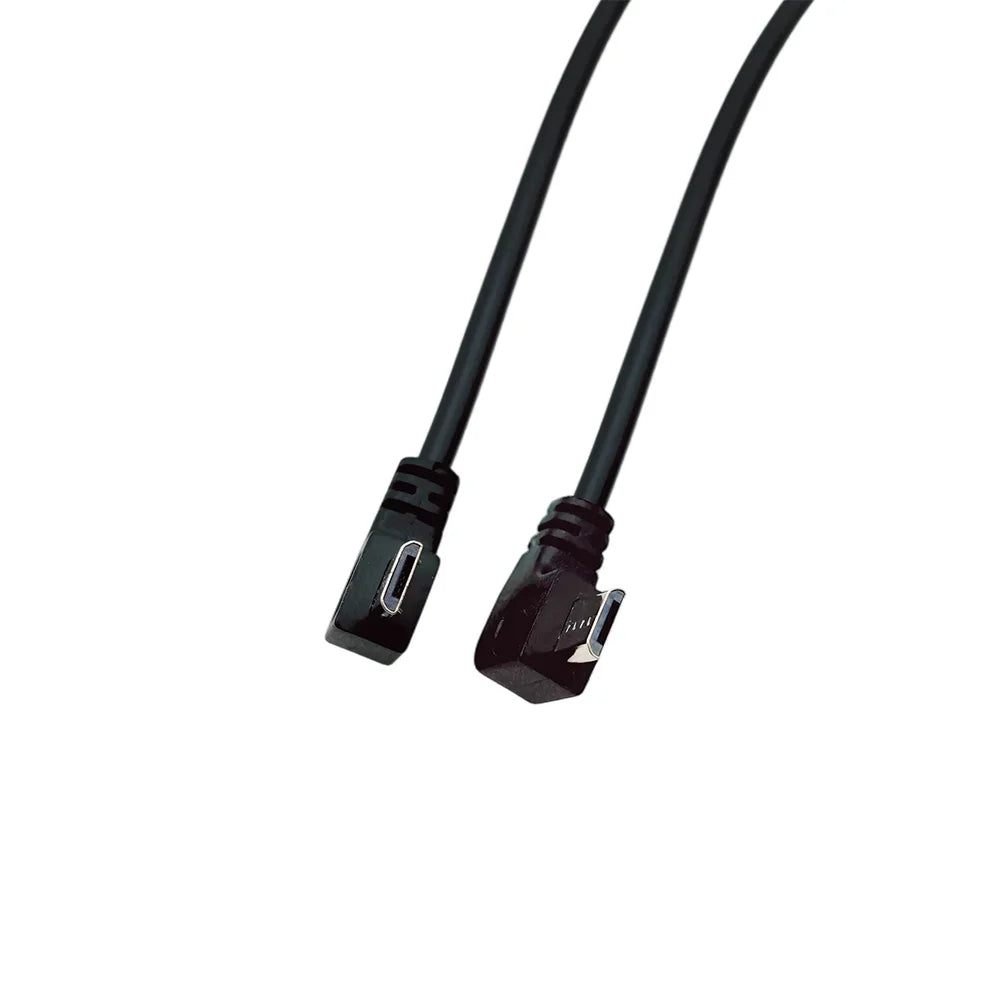 Right Angle 90° Micro USB Male Plug 2/4-Pin DIY Cable 30CM USB Connector Cable Richie's