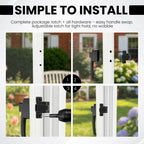 Push Button Storm Door Latch – Universal Reversible Kit Door Latch Kit Richie's
