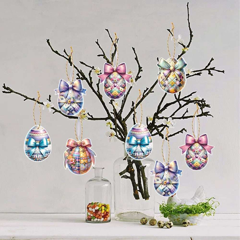 10pcs Easter Egg Hang Tags Rabbit Party Gift Labels 2026 Easter Hang Tags Richie's